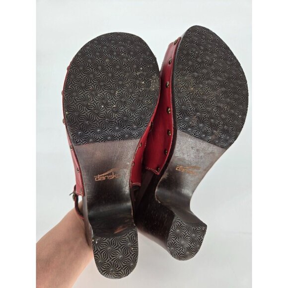 Dansko Red Clog Sling Back Women’s Sandals size 39 - Picture 10 of 12